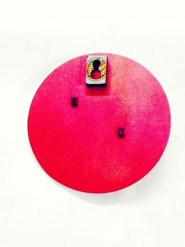 Key Holders - Gear Circle Wooden Base With Of what we are Artwork Frame view 2