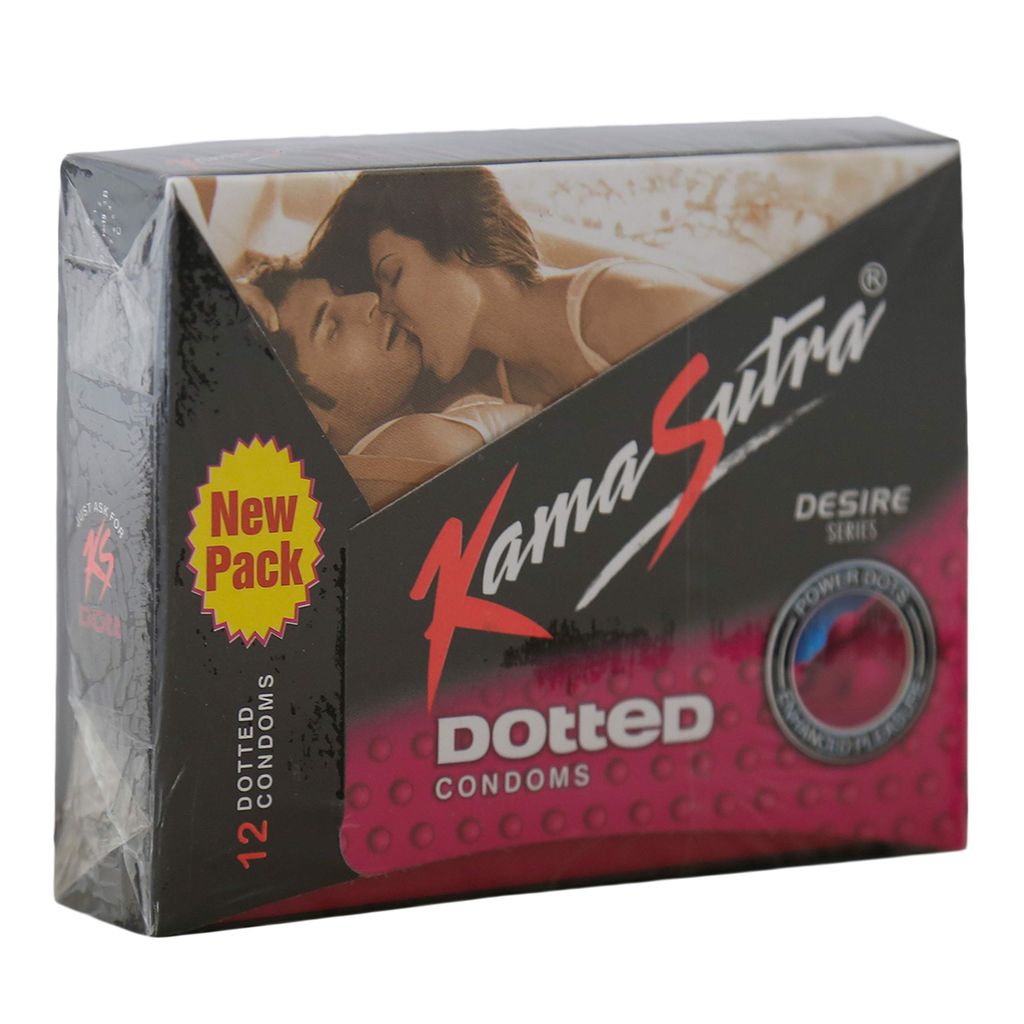 Kamasutra Dotted Condoms - 12 Pieces view 2