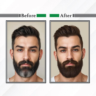 Nisha Beard Colour for Men (40gm) - Dark Brown, No Stain Quick color in 10 Minute view 2