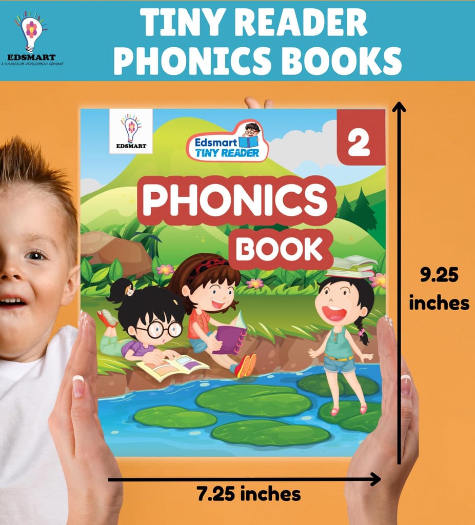 Edsmart Tiny Reader English phonics book, phonics reader level 2, Vowel Letter sounds, phonics activity book , Phonics books 4 years, Phonics ... words (Edsmart Tiny Reader - Phonics Books) [Perfect Paperback] [Jan 01, 2024] Edsmart Edu Services Pvt Ltd view 2