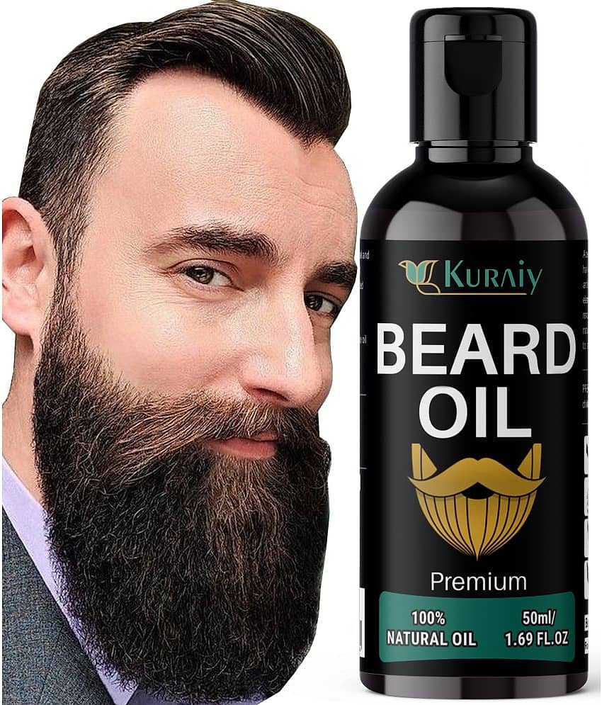 KURAIY Beard Growth Oil for Men For Better Beard Growth With Thicker Beard (50 ml) view 2