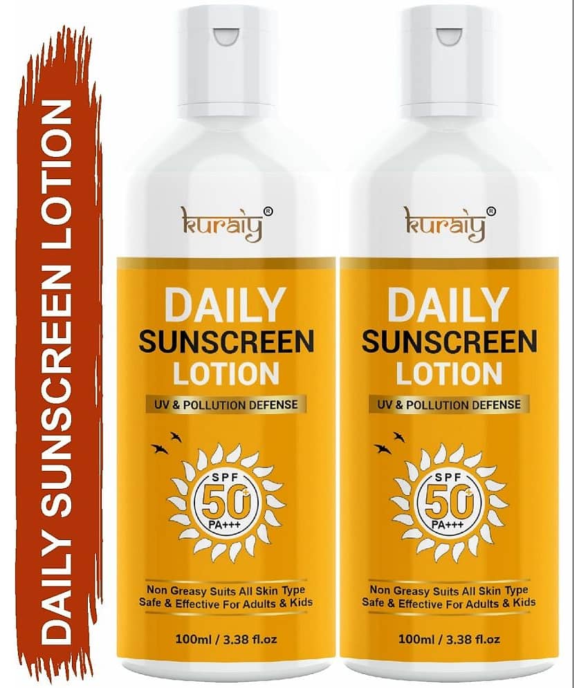 KURAIY SPF 50 PA+++ Sunscreen UV Lotion sunblock 75ML PACK OF 2 view 2