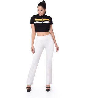 Bell Bottom Pant Off White view 2