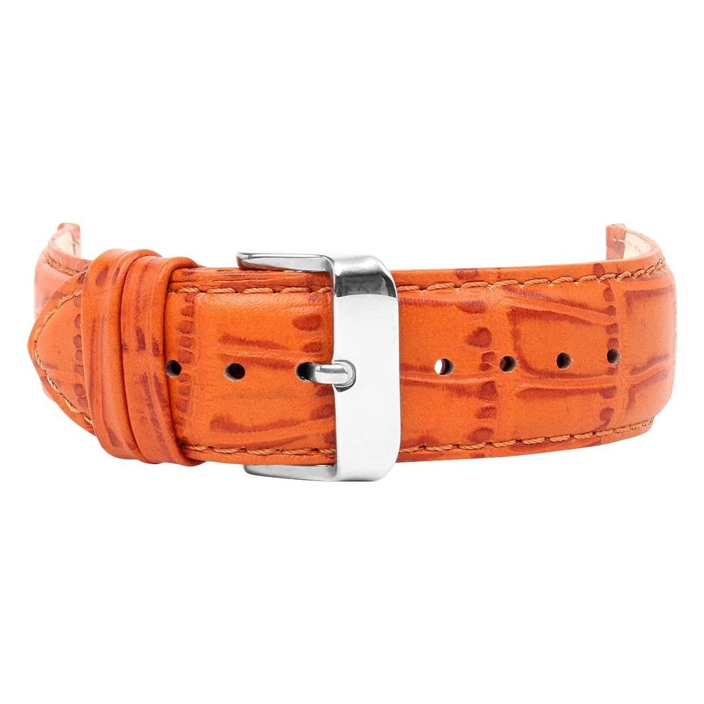 Exelent Leather Mens Replacement Watch Straps Compatible with All Watches with Regular 20 mm Lug Size Tan view 2