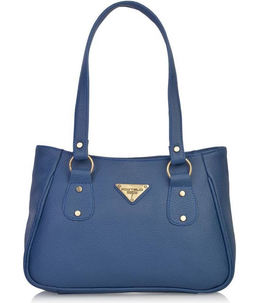 Fostelo Blue P.U. Shoulder Bag