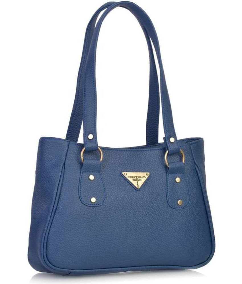 Fostelo Blue P.U. Shoulder Bag view 2