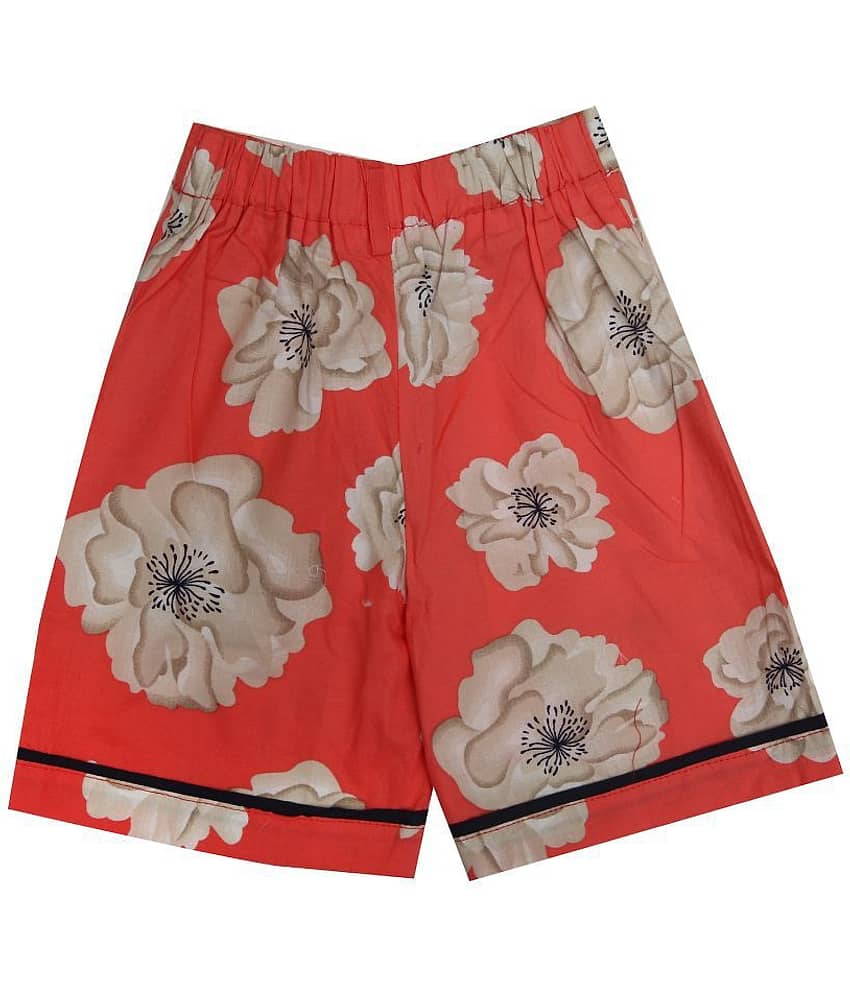 Zadmus Girls Cotton Hot Pants ( Orange ) view 2