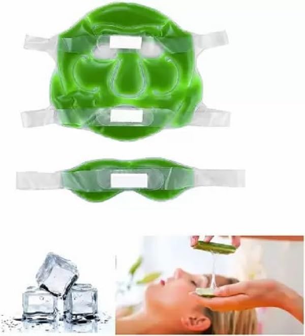 Elecsera Reusable Aloe Vera Cool Gel Eye Cooling Gel Face Mask (100 ml) view 2