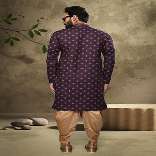 Raivat Ethnic Purple Colour Cotton Digital Print Kurta Pajama 1558 view 2