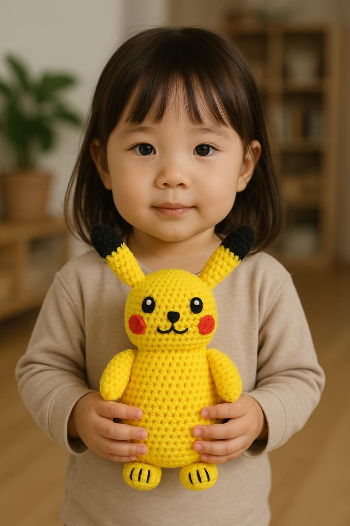 Handmade Crochet Pikachu Plushies - Adorable Pokémon Collectible view 2