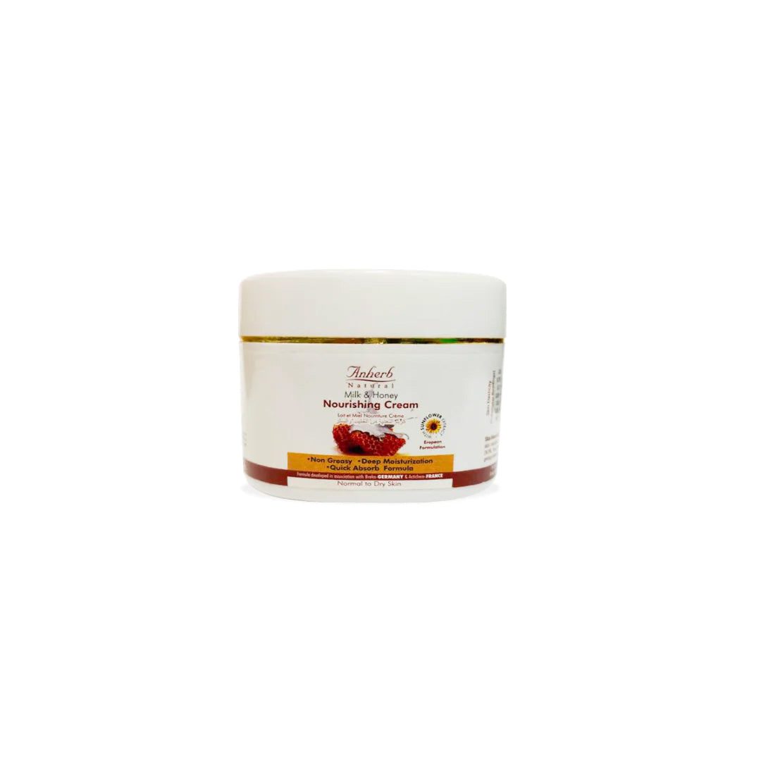 Anherb Natural Milk & Honey Nourishing Cream - 40g