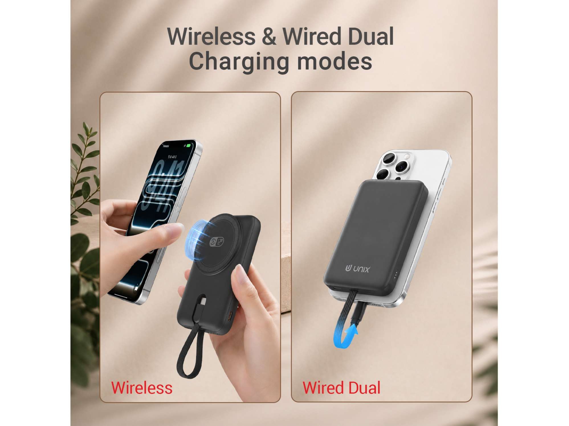 Unix Dave Powerbank - Black view 2