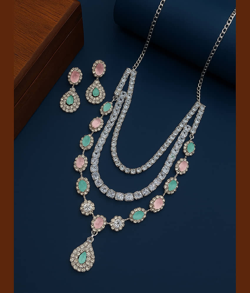 JIPPA Green Metal Necklace Set ( Pack of 1 ) view 2