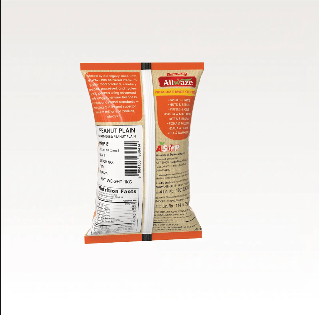 Allwaze Peanut Plain 1kilogram view 2