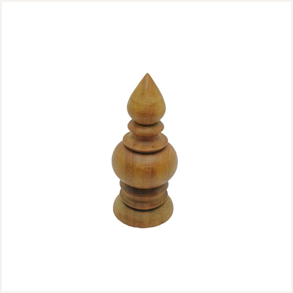 Pooja Kalash Small (35x75) - Without Polish - Natural Wood Design - 35 mm Base Diameter - 75 mm Height - Traditional Wooden Poojai Kalasam - Elegant Finish - Rituals & Decor view 2