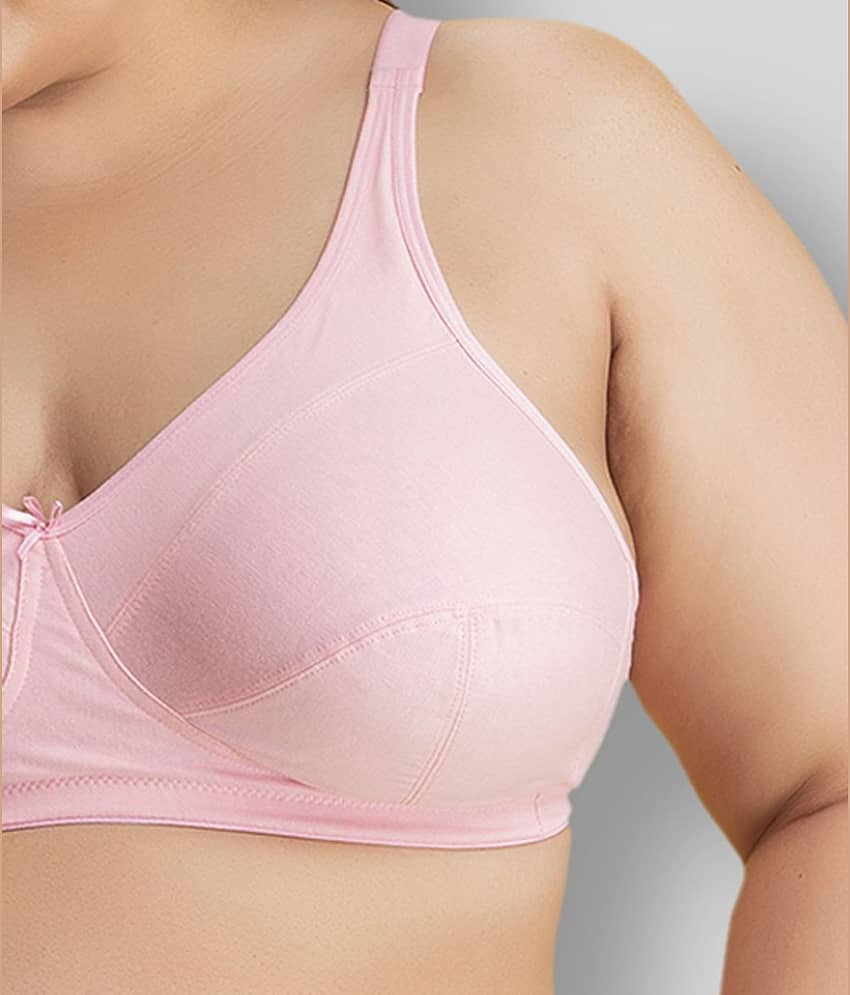 Clovia Cotton Non Padded Women's Everyday Bra ( Pink ) view 2