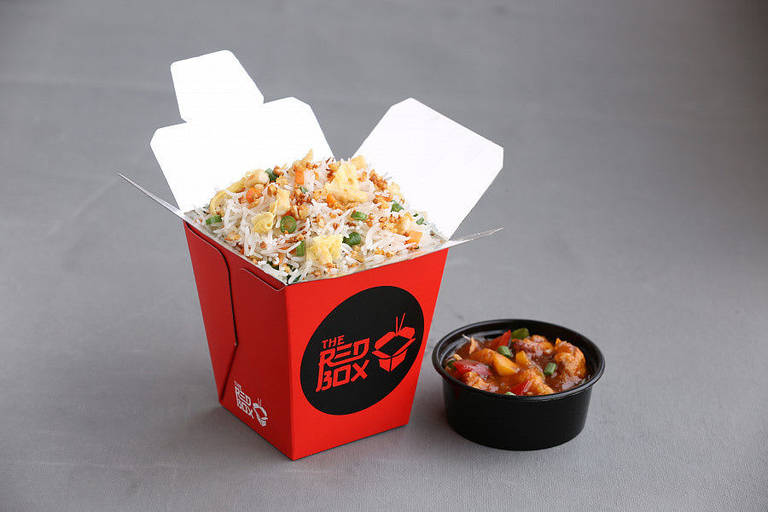 Chicken Burnt Garlic Fried Rice + Chilli Chicken (gravy).c1