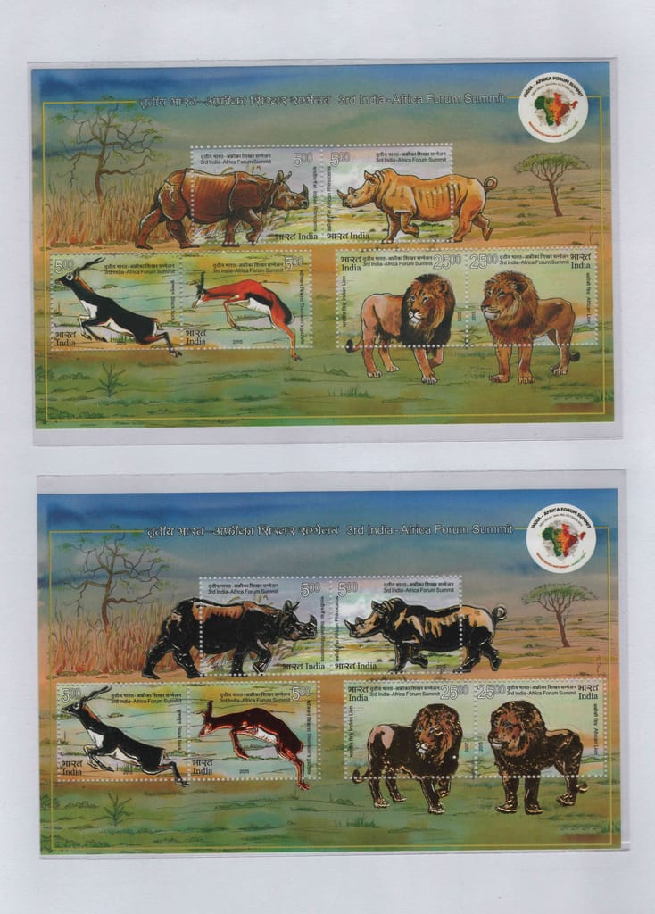Shobhaphila's Indian Miniature Sheet Year Pack Stamp 2015 ( 10 Stamps) view 2