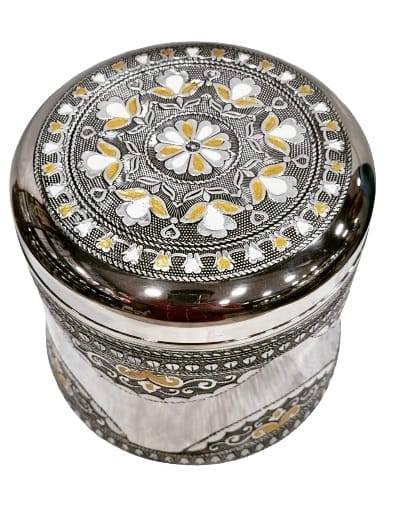 Antique Lotus Dabbi Stainless Steel view 2