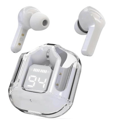 UltraPods Max True Wireless Headphones, Bluetooth 5.3, LED Display, Noise Cancelling, Water-Resistant, Fast Charging