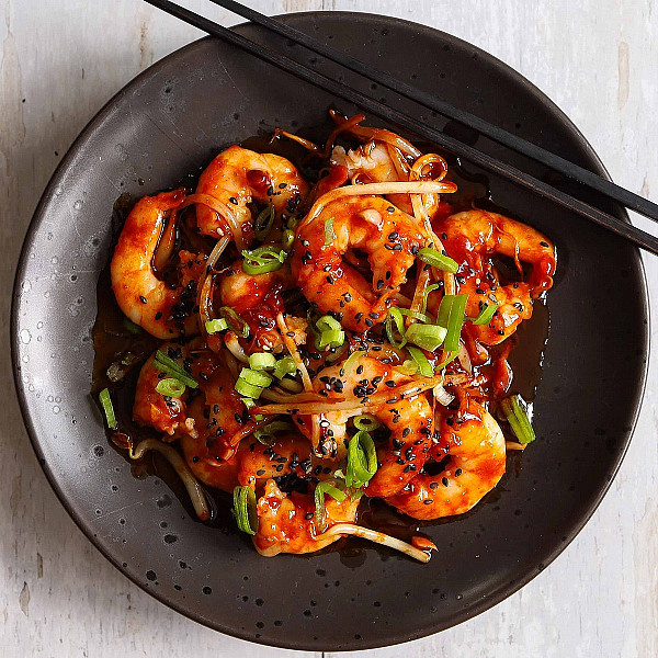 Teriyaki prawn