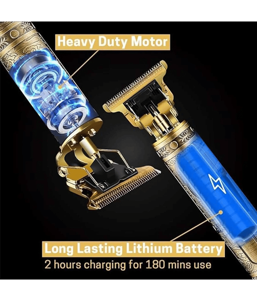 Gatih Hair Trimmer Gold Cordless Beard Trimmer With 180 minutes Runtime view 2