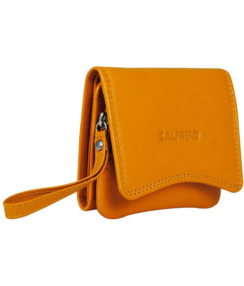 Calfnero Yellow Wallet view 2