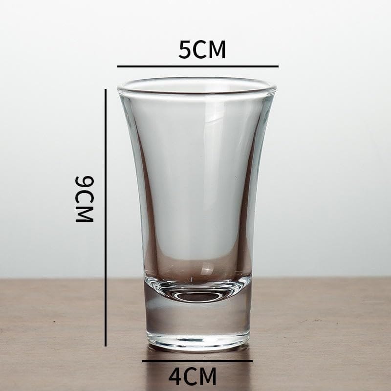 Tequila Shot Glasses, 35 ML, Set of12, Small Whiskey Mug for Vodka, Whiskey, Ocean, Spirits, Dessert, Espressos, Cordial, Patiala, Liquors & Beverage Drink, Perfect for Bar, Casino, Restaurants view 2