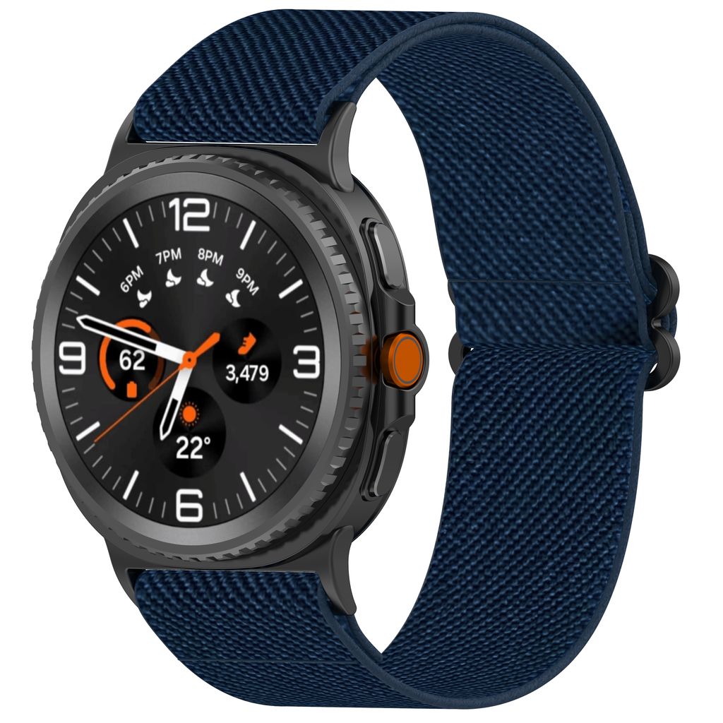 ZAPPER Elastic Nylon Watch Strap Compatible with Samsung Watch 8 & Watch 8 Classic – Breathable Stretchable Band with Metal Connectors, Comfortable Sport Loop for Men & Women