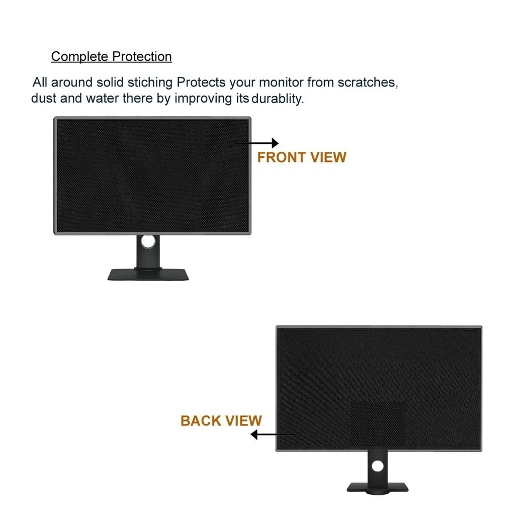 PalaP Super Premium Dust Proof Monitor Cover for MSIOPTIX 24 inches Monitor (Black) view 2