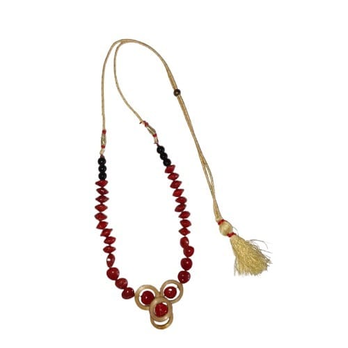 BAMBOO AND NATURAL SEEDS JEWELLERY SET view 2