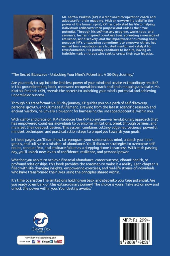 The Secret Bluewave: Unlocking Your Mind's Potential : A 30-Day Journey [Paperback] N N Karthik Prakash view 2