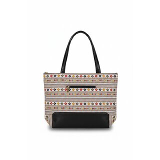 Tribal Stripe Artisan Tote Bag view 2