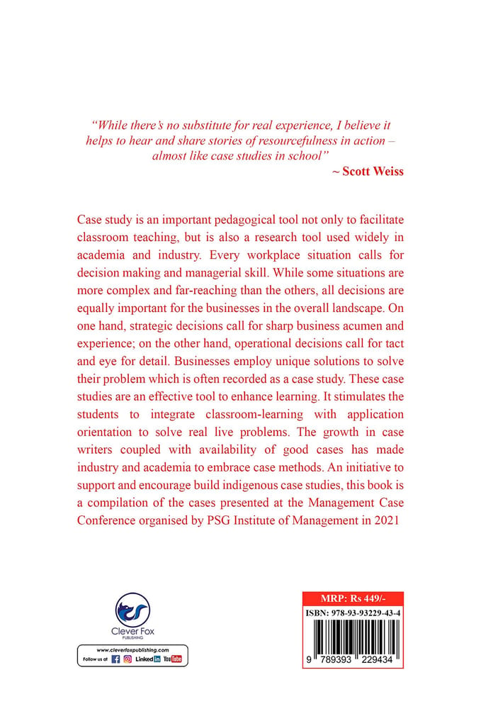 Compendium of Management Case Studies [Paperback] Kirupa Priyadarsini M and Sakthirama V view 2