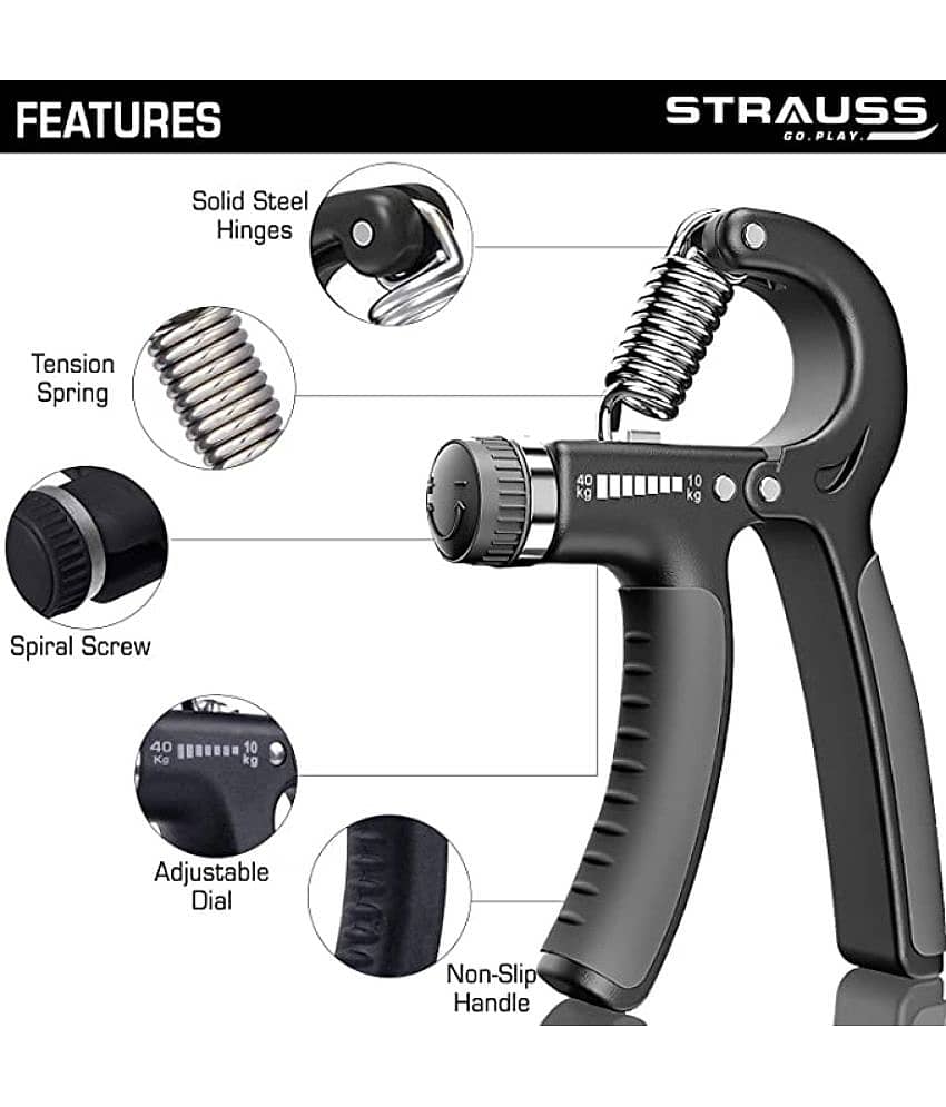 ODDISH Adjustable Resistance 22-88Lbs (10-40kg) Hand Grip Strengthener for Men & Women Gym Workout & Home Use Forearm Exercise view 2