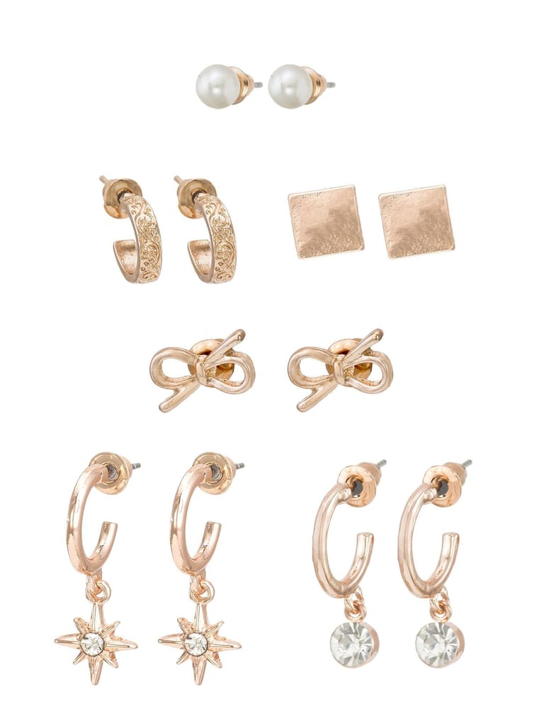 Morison Golden Floral Earrings Bloom with Timeless Beauty view 2