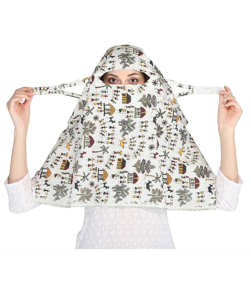 DEEPNYRA - LIVING STYLE Yellow Cotton Women's Scarf ( Pack of 1 ) view 2