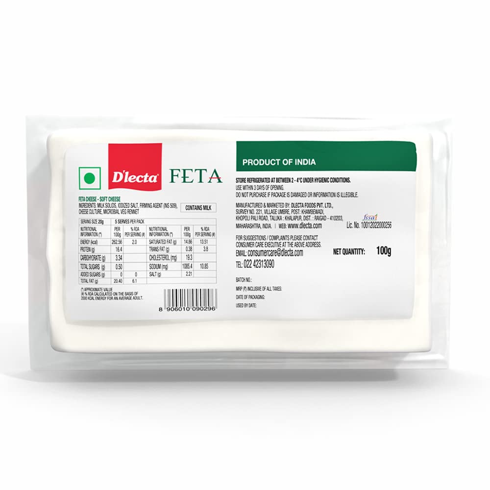Dlecta Natural Feta, 100 Gm view 2