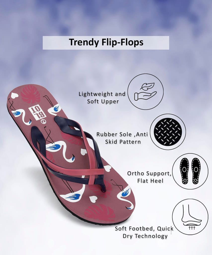 Paragon Stylish Women's Flip Flops | Comfortable Flip Flops for Daily Use | Lightweight and Easy to Wash view 2