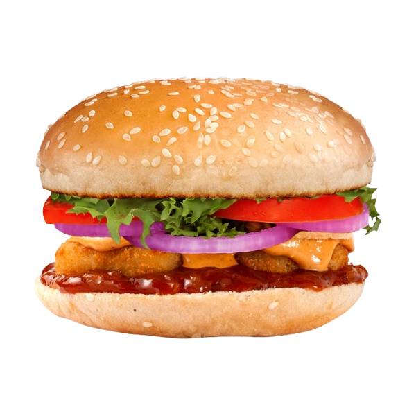 Veg Cheese Schezwan Burger