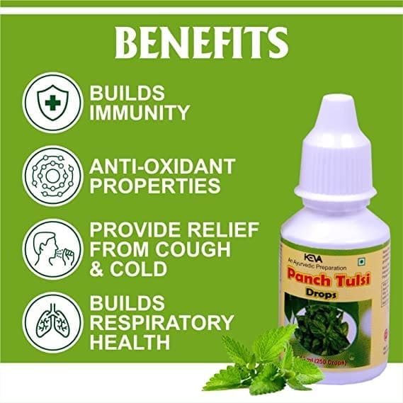 KEVA Panch Tulsi Drop With Immunity Booster [6 * 15ml=90ml] (Pack Of 6) (48) view 2