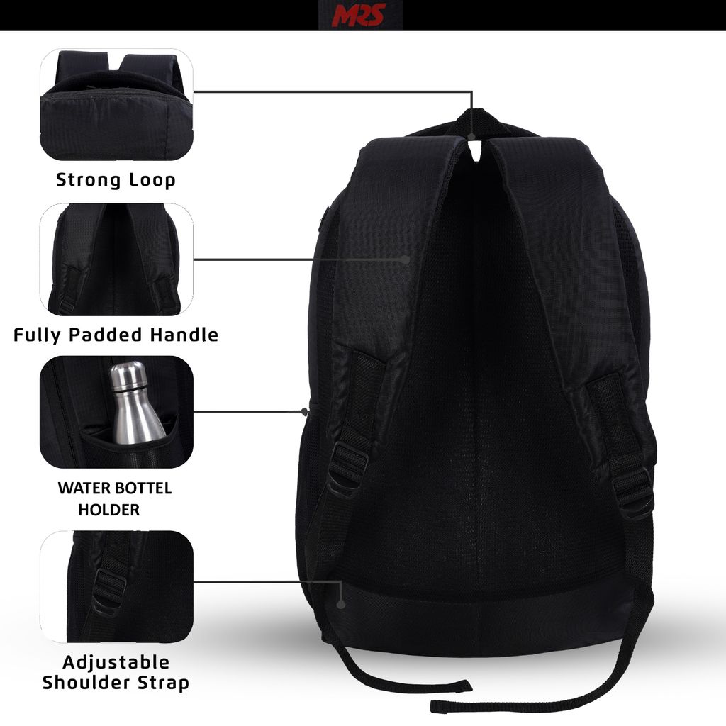 MRS MTRIP01 Laptop Backpack, Medium 30L, Stylish, Organized Storage, Padded Adjustable Shoulder Strap Bag For School, Office, Travel, And For Men And Women view 2