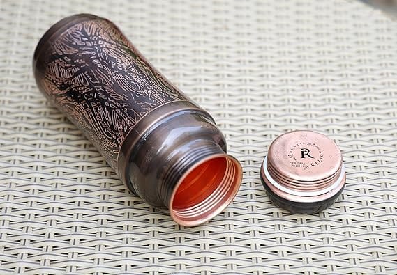 Antique Copper Jumbo Water Bottle - 1300ML view 2