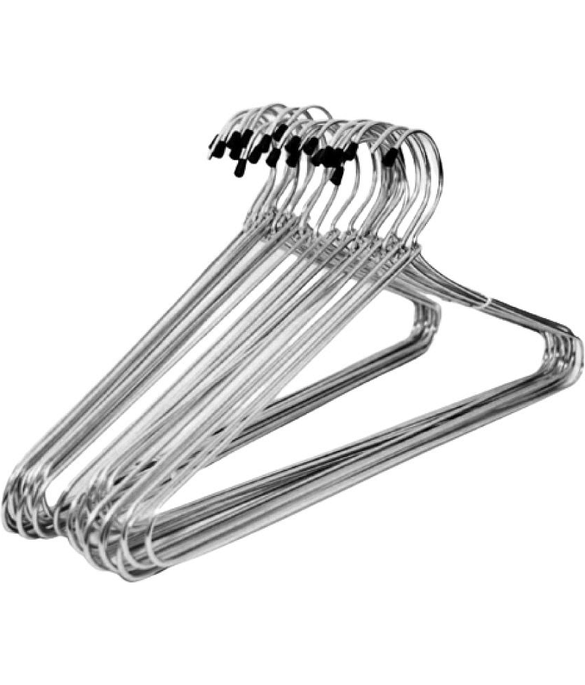 VARKAUS - Stainless Steel Standard Clothes Hangers ( Pack of 12 )
