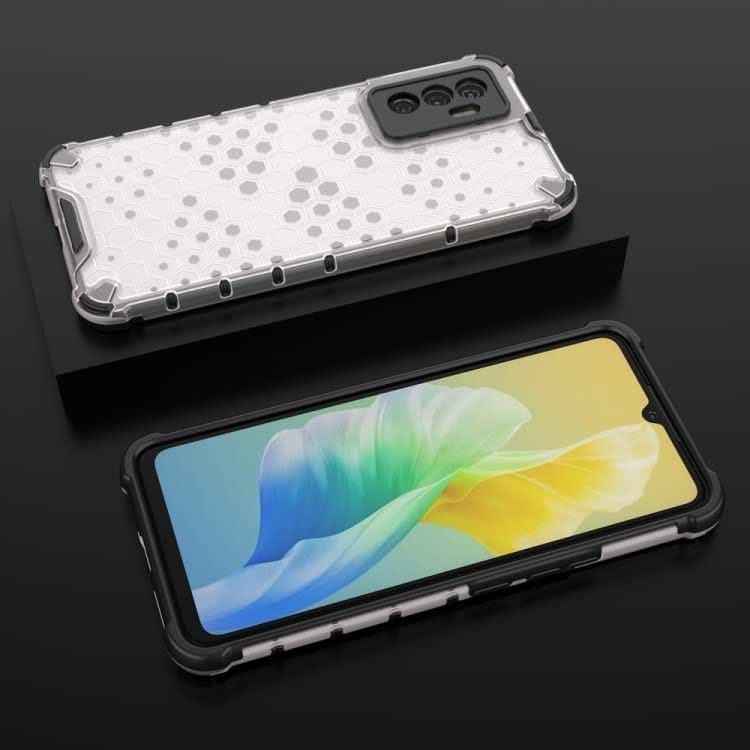 Faircost Hybrid Shockproof Back Cover for iQOO 9 SE 5G Hard Outside Soft Inside- (Polycabonate::Transparent) view 2