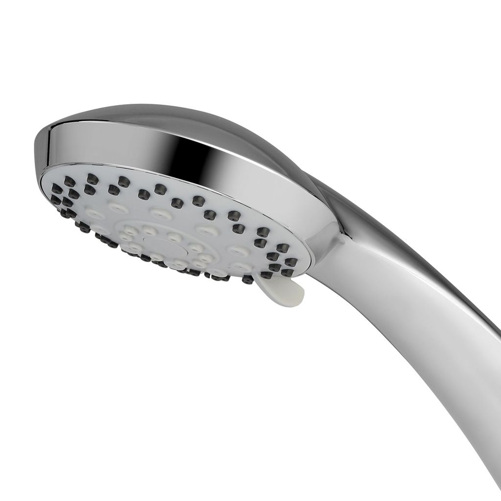 Orvos Hand shower multi-function, 4x4 inches, AquaGlow, Chrome plated with high grade Korean ABS material from LG, Head only, for high end luxury bathrooms view 2