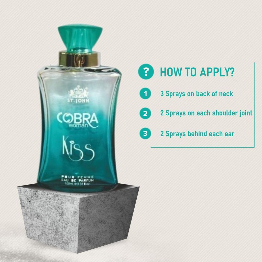 ST-JOHN Cobra Kiss 100ML & Cobra Exotic 100ML Long Lasting Perfume Eau de Parfum - 200 ml (For Men & Women) view 2