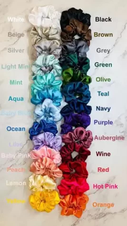 Elecsera SATIN SILK ZIPPER SCRUNCHIES Rubber Band Set of 12(Multicolor) view 2