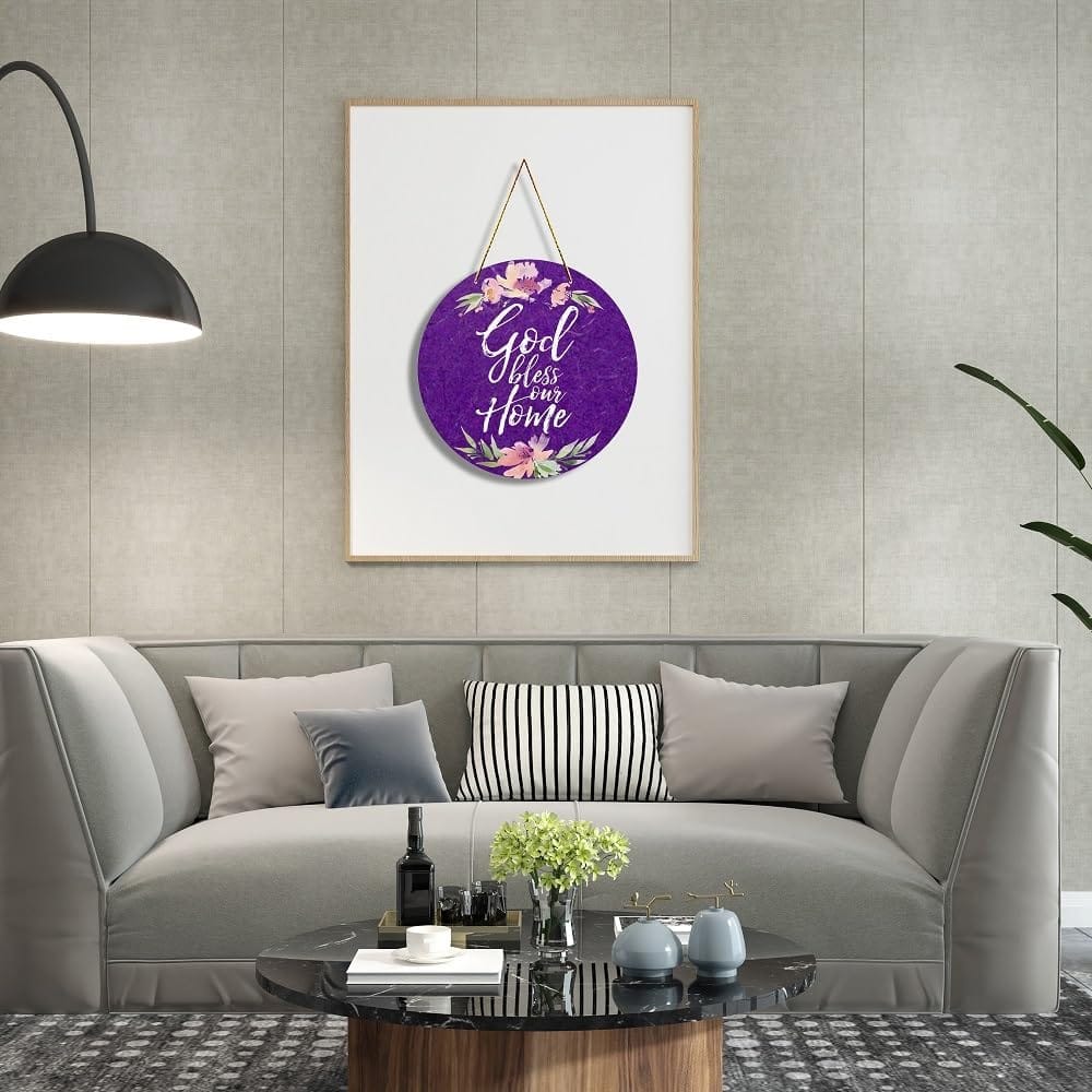 Wall Hangings for Home Decoration Items for Living Room Decor Welcome Home Wall Hanging for Home Office Decoration Handmade Craft Decorative Wall Art (WH1814) view 2