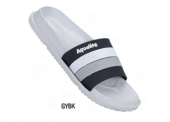 AQL AL1193 Grey Black G No 9 Mens Slides